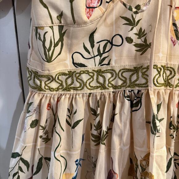 Agua by Agua Bendita Manzanilla Paraiso Botanical Mini Dress Medium Cottagecore - Picture 12 of 15